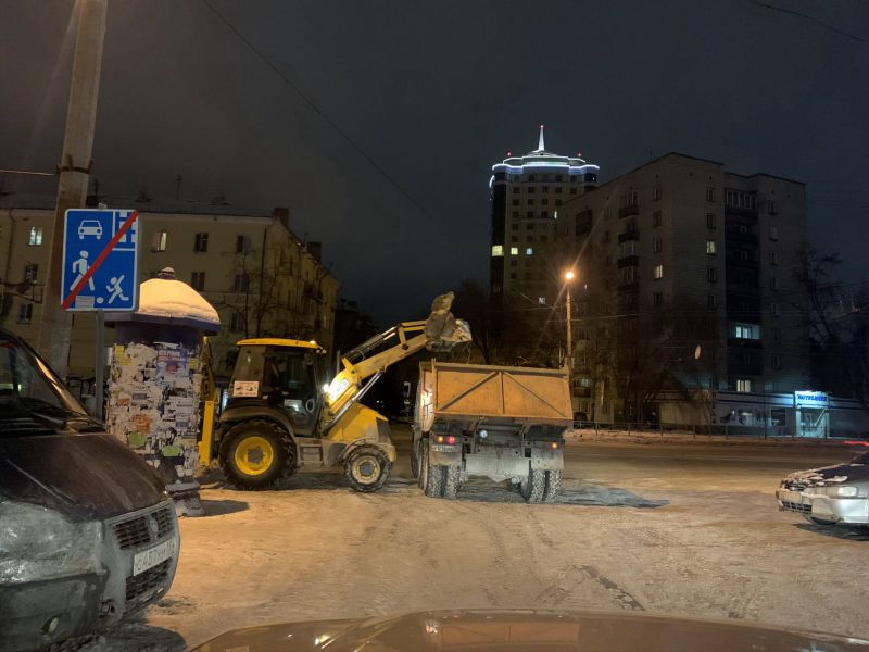 Комплексная уборка снега с вывозом в Новосибирске